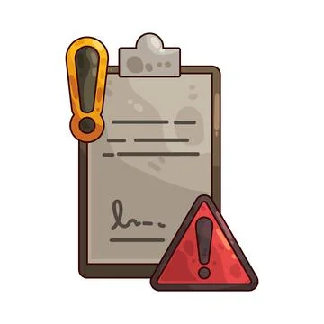 Risk report illustration イラスト素材