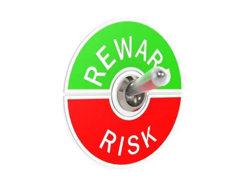 Risk reward toggle switch Illustration