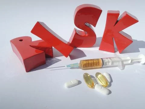 Risk of using untested medicine Stock Photos