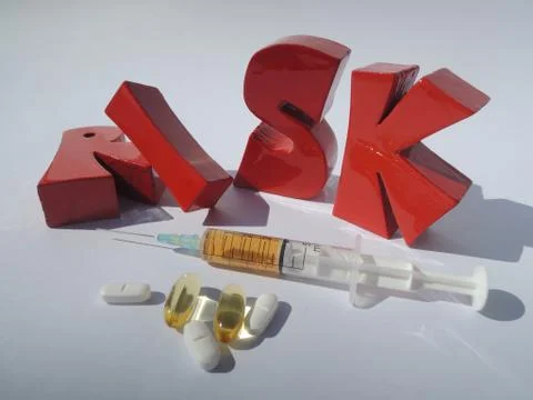 Risk of using untested medicine Stock Photos