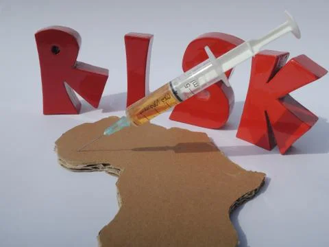 Risk of using untested medicine in West Africa Stock Photos