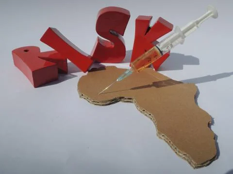 Risk of using untested medicine in West Africa Stock Photos