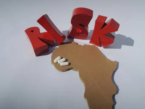 Risk of using untested medicine in West Africa Stock Photos