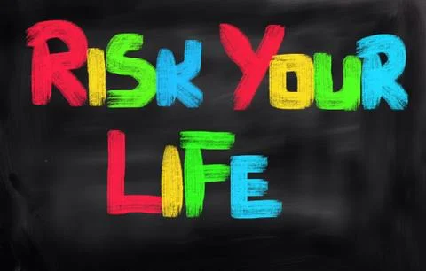 Risk Your Life Concept Stock Illustration