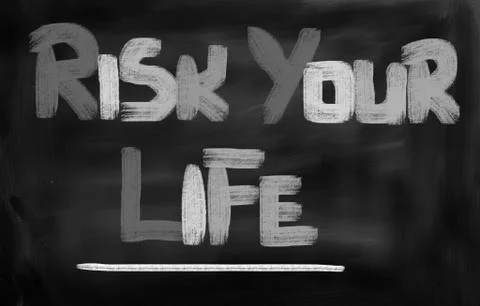 Risk Your Life Concept Stock-Illustration