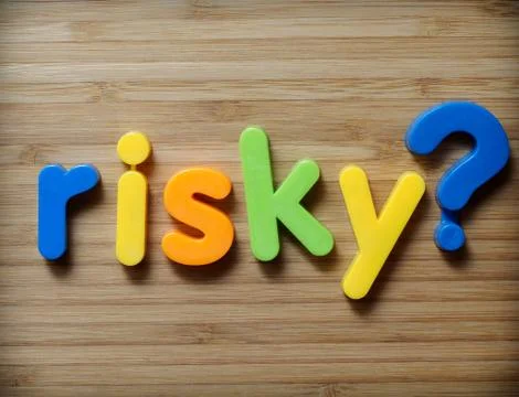 Risky choice concept Foto stock