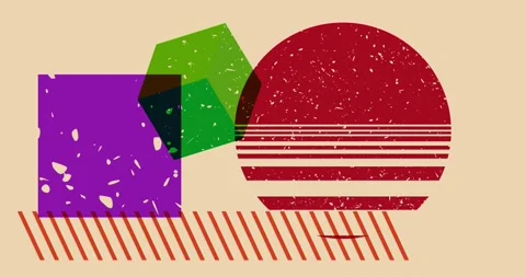 Risograph background animation Stock Footage 303684777