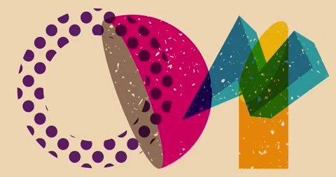 Risograph background Video Stock Footage 303684778