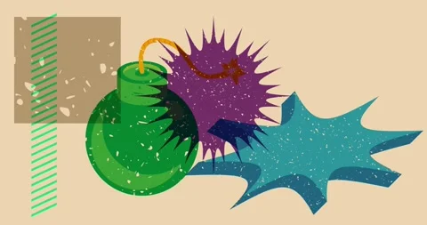 Risograph bomb video Stock Footage 305887414