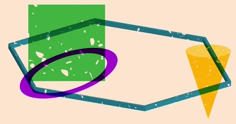 Risograph elements background animation Stock Footage 332701574