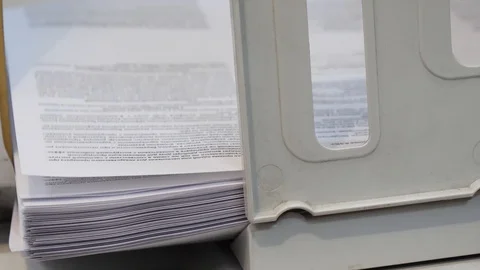 Risograph. Fast printing of multiple copies. printing equipment Stock Footage 125032755