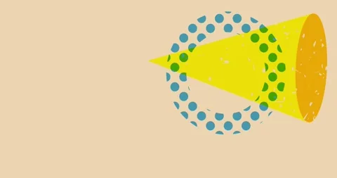 Risograph geometric two elements animation Stock Footage 335183833