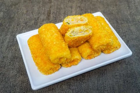 Risoles bihun or rissole with vermicelli noodle filling Stock Photos