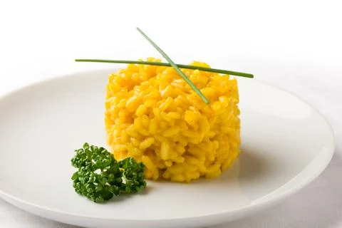 Risoto with saffron Stock Photos