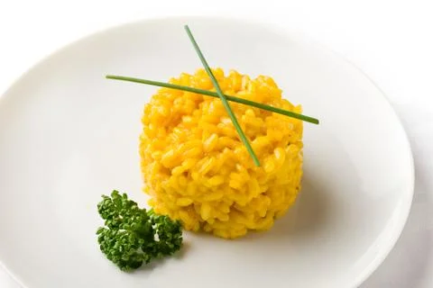 Risoto with saffron Stock Photos