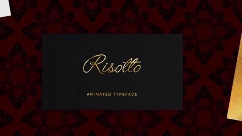 Risotto Animated Handwriting Stock After Effects