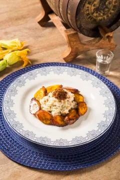 Risotto with banana Stock Photos