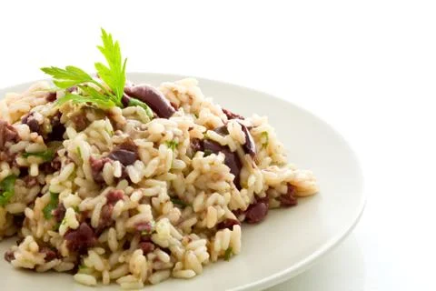 Risotto with black olives Stock Photos