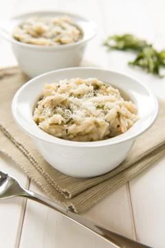 Risotto with hops Stock Photos
