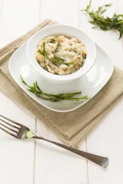 Risotto with hops Stock Photos