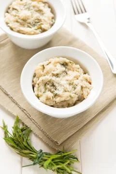 Risotto with hops Stock Photos