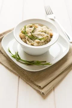 Risotto with hops Stock Photos