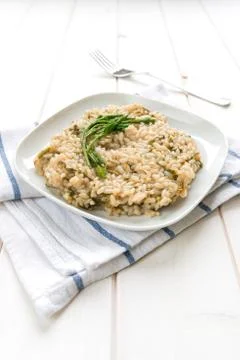 Risotto with hops Stock Photos