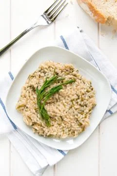 Risotto with hops Stock Photos