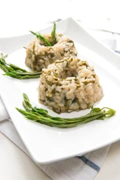 Risotto with hops Stock Photos