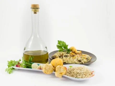 Risotto with mushrooms Stock Photos