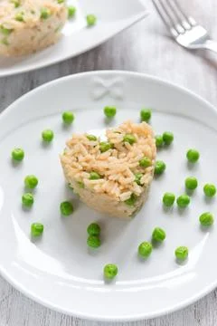 Risotto with peas Stock Photos