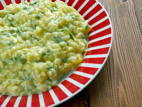 Risotto with pumpkin Stock Photos