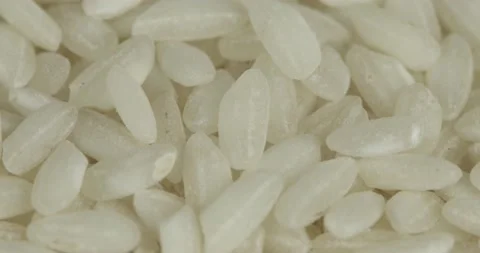 Risotto rice closeup rotating selective focus Stock Footage 168610316