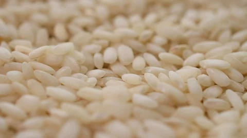 Risotto rice macro closeup Video stock 111955248
