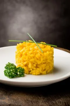 Risotto with saffron Stock Photos