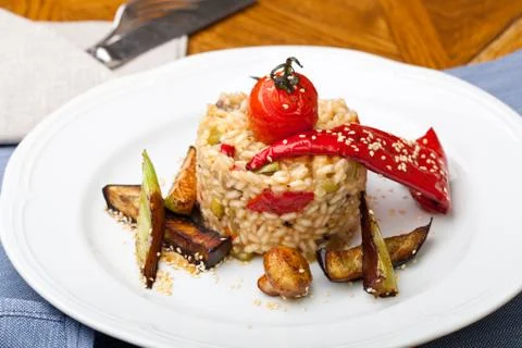 Risotto with vegetable Stock Photos