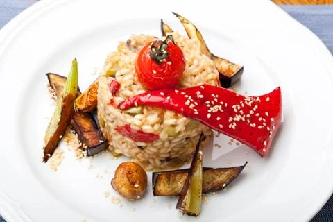 Risotto with vegetable Foto stock