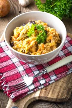 Risotto with vegetables. Stock Photos