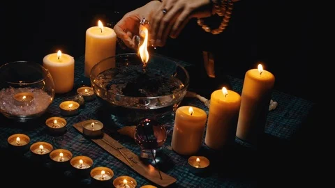 Rite of black magic Stock Footage 121470000