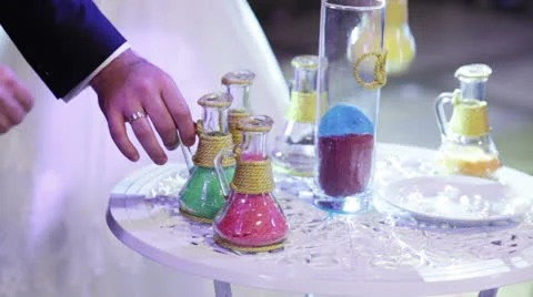 Rite Sand ceremony 스톡 동영상 26059156