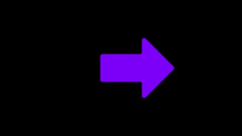 Rite site arrow move 4k animation video with black background Stock Footage 324171995