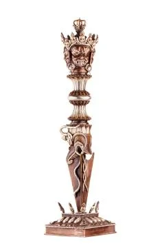 Ritual blade of Phurba. Stock Photos
