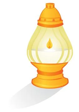 Ritual candle Stock Illustration