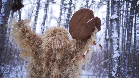 Ritual dances Stock Footage 128197403