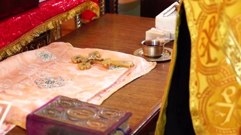 Ritual table Video stock 138462243