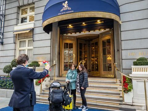 The Ritz Hotel. Stock Photos