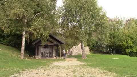 Riva Refuge, Grigne range, located in Valsassina Vídeo Stock 141118343