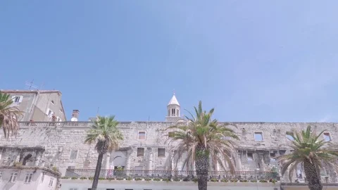 Riva Split, Seaside promenade of Split, Croatia Stock Footage 83769518