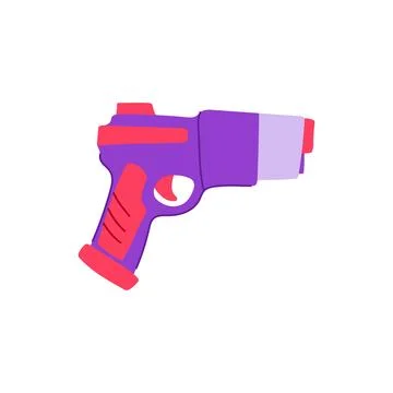 Rival nerf gun toy cartoon vector illustration 스톡 일러스트