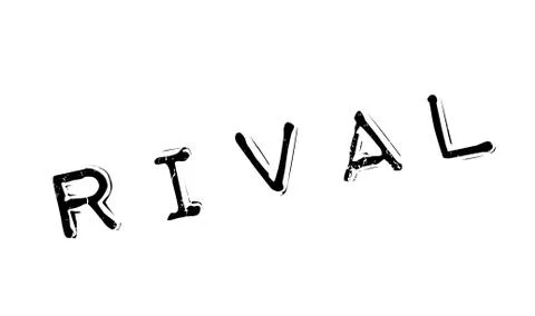 Rival rubber stamp Illustrazione stock